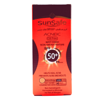 کرم ضد آفتاب +spf50 فاقد چربی سان سیف