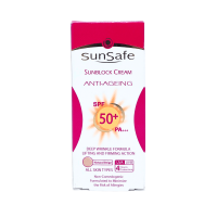 قیمت کرم ضد آفتاب و ضد چروک spf50 رنگی سان سیف 50 گرم