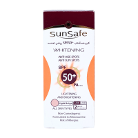 خرید کرم ضد آفتاب spf50 روشن کننده سان سیف 50 گرم