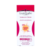 قیمت کرم ضد آفتاب و ضد چروک spf50 سان سیف 50 گرم