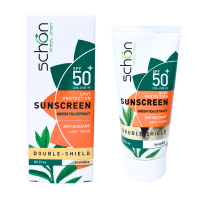 کرم ضد آفتاب بی‌رنگ SPF50 دابل شیلد شون 50 میلی لیتر