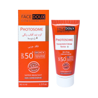 کرم ضد آفتاب رنگی فوتوزوم +SPF50 بژ متوسط فیس دوکس 40 میلی لیتر