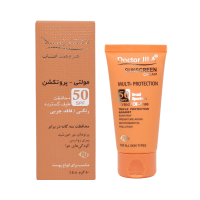 کرم ضد آفتاب رنگی مولتی پروتکشن SPF50 دکتر ژیلا 50 گرم