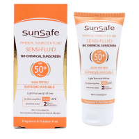 فلوئید ضد آفتاب +SPF50 فیزیکال سان سیف 50 میلی لیتر